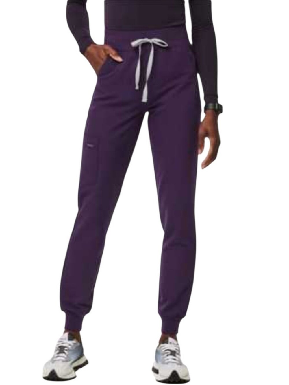 FIGS Zamora Jogger Scrub Pants Purple Jam